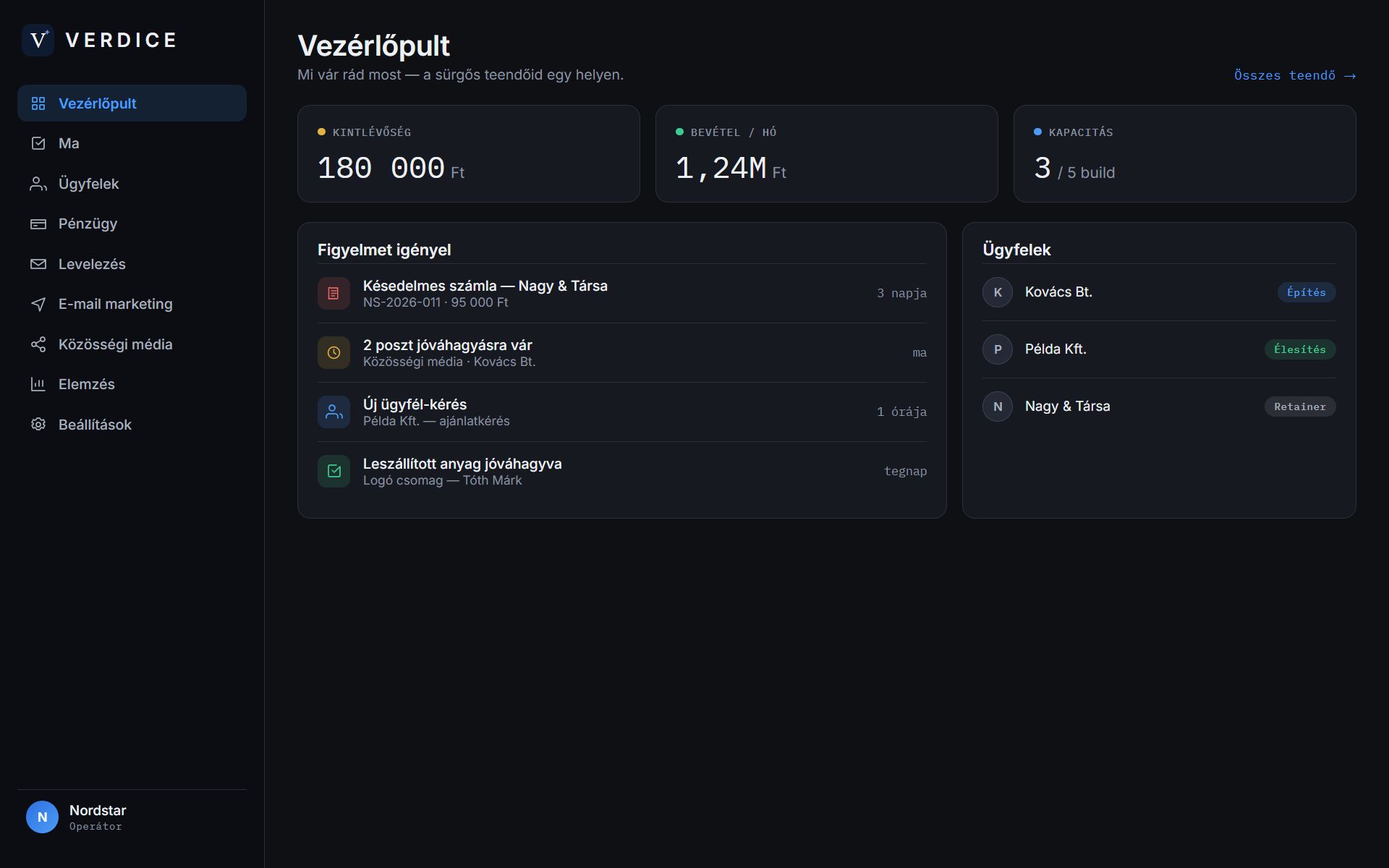 Verdice — a weboldal